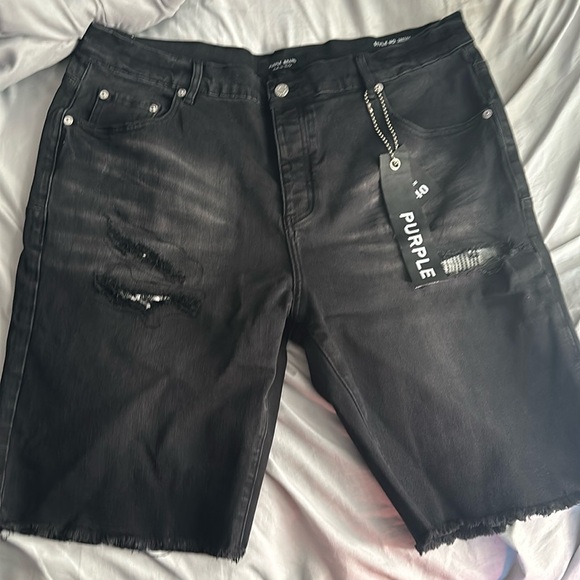 Purple jeans shorts size 40 men black $280 or best offer!!!